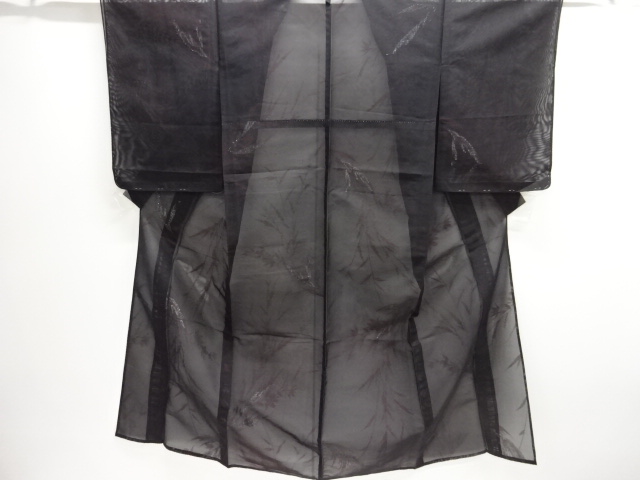 JAPANESE KIMONO / ANTIQUE SUMMER KIMONO / TAISHO ROMAN STYLE / WOVEN PLANTS